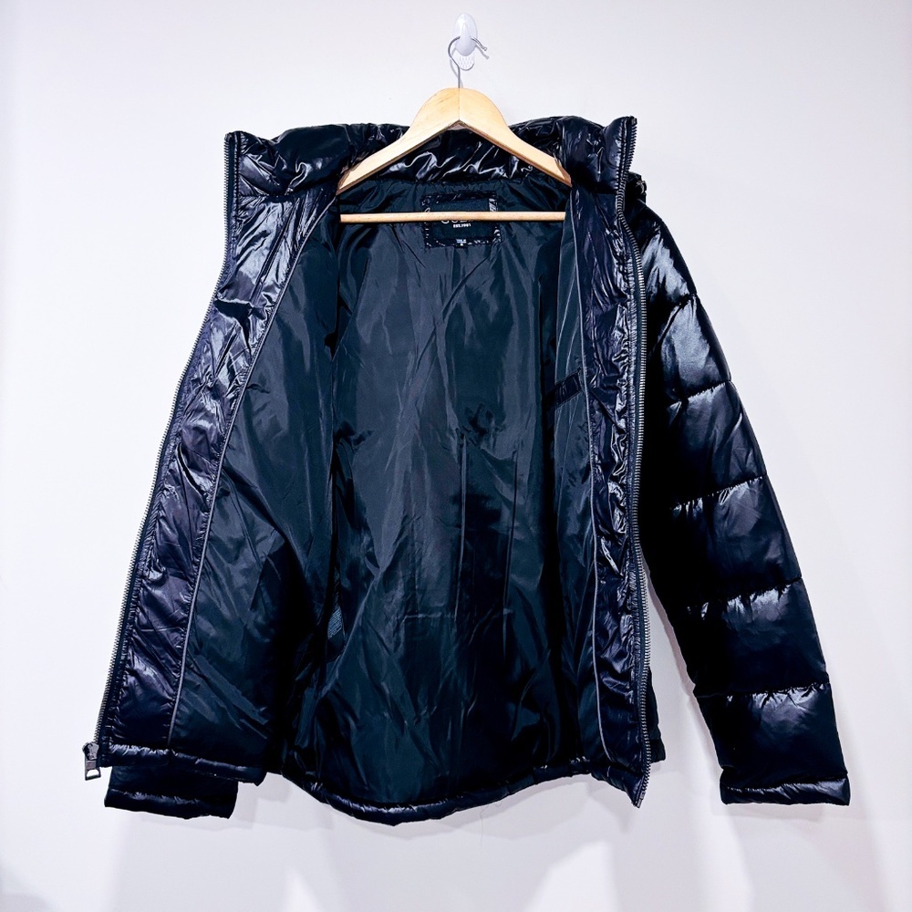 BENCH Kara Black Shinny Puffer Coat - Picture 7 of 14